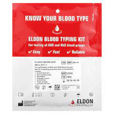 eldon blood typing kit 1 easy self