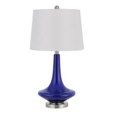 Navy Blue Glass Table Lamps