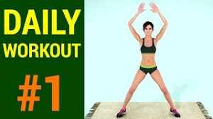 daily workout routine day 1 fat