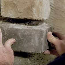 how to install stone veneer rcp block
