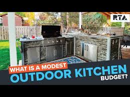 outdoor kitchen cost to build modest