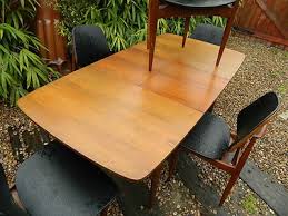 Riverside aberdeen round pedestal dining table. Vintage Retro Eon Extendable Teak Table Five 5 Dining Chairs Danish 1960s 454020394
