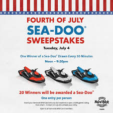 The seminole wild card wallet is a convenient alternative to using cash at a slot machine. Incredible Fourth Of July Sea Doo Sweepstakes At Seminole Hard Rock