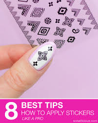 8 best tips how to apply nail stickers