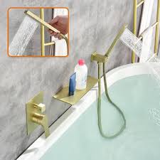 Spray Wall Mount Tub And Shower Faucet
