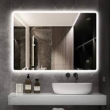 Wall Mounted Mirror With Demister Pad