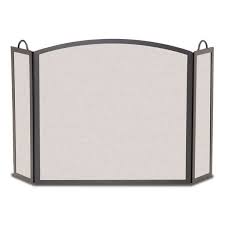 Tri Panel Arched Fireplace Screen
