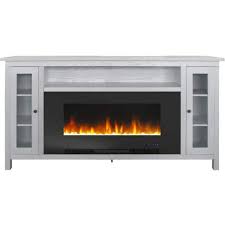 White Electric Fireplace Tv Stand