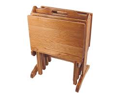tv tray set heirloom amish furniture