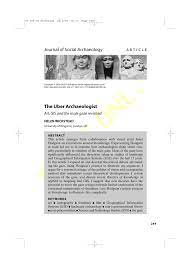 PDF) The Uber Archaeologist: Art, GIS and the male gaze revisited