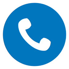 Diseño PNG Y SVG De Icono De Auricular De Teléfono Azul Para Camisetas