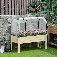 Outsunny Raised Garden Bed With Pe