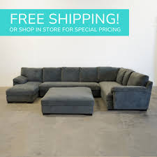 barbados luxury gray sectional left
