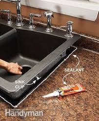Installing and replacing a kitchen sink is fairly simple, but it's recommended to install the sink with two people. Replace A Sink Install New Kitchen Sink Diy Family Handyman