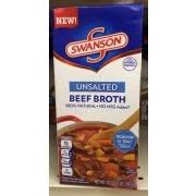 swanson unsalted beef broth calories