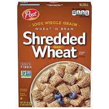 post shredded wheat n bran cereal