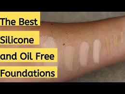 silicone free foundations and oil free