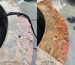 Pool Tile Surface Cleaning With