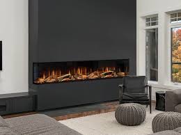 Electric Wall Mounted Steel Fireplace