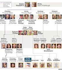 Royal Family Tree And Line Of Succession Bbc News