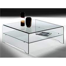 transpa curved glass coffee table