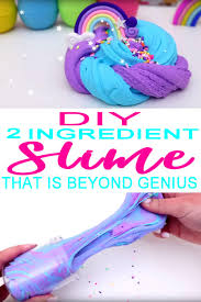 How to make slime with glue, water and tide (laundry detergent)!! Diy 2 Ingredient Slime Recipe How To Make Homemade No Glue Or Borax Slime