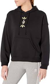 Versatile — these are just a few of the qualities that sum up our love for adidas sweatshirts. Adidas Originals Women S Large Logo Hoodie Sweatshirt Black Gold Met X Small At Amazon Women S Clothing Store