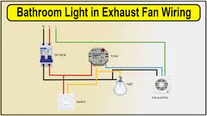 bathroom fan wiring with light