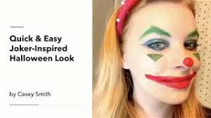 easy joker halloween makeup for women