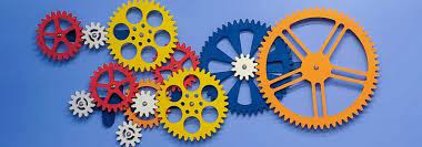 Self Rotating Gears Wall Decor