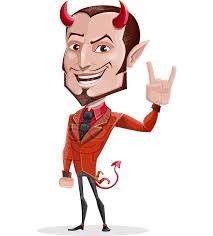 Devil with Horns Cartoon Vector Character AKA Stanley | GraphicMama