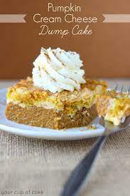 Pumpkin Dump Cake Recipe With Cream Cheese gambar png