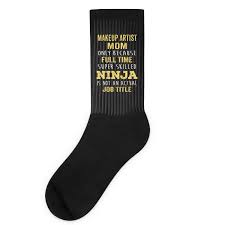 ninja makeup artist mom socks