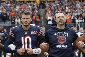 The chicago bears are a chicago based nfl team. Bears Mitchell Trubisky Matt Nagy Moment Is Now Nfl Meme
