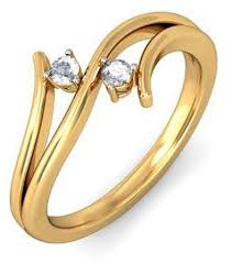 18k gold 0 06ct genuine diamond ring