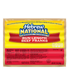 bun length beef franks hebrew national