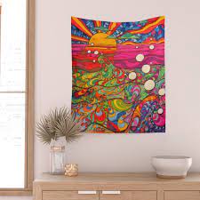 Psychedelic Art Wall Tapestry By