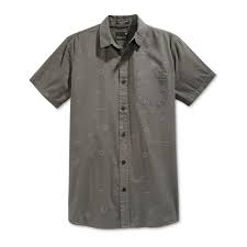 Tavik Mens Harmon Print Button Up Shirt Mens Apparel