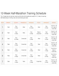 half marathon training plan pdf