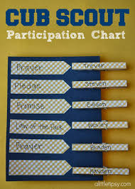 Cub Scout Participation Chart A Little Tipsy