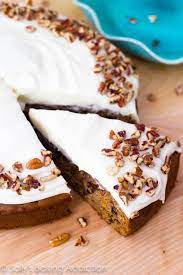 Healthy One Layer Carrot Cake gambar png