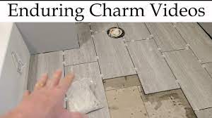 learn how to layout bathroom floor tile