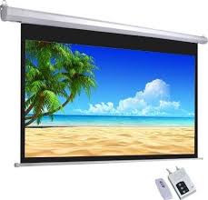 electric projector screen motorized