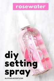 diy makeup setting spray rosewater or