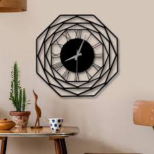 Octagon Large Og Metal Wall Clock