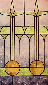 Art Nouveau Stained Glass Public