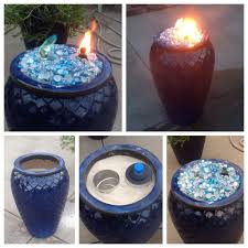 Made This Fire Pot Using A Ceramic Flower Pot Sand To Fill