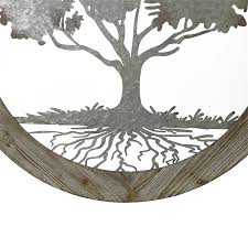 Luxenhome Gray Metal Tree Of Life With
