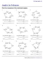angles in polygons worksheets
