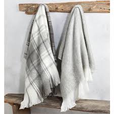 Mud Pie Grey White Throw Blanket Shop Holiday Home Decor Accessories At Sugarbabies